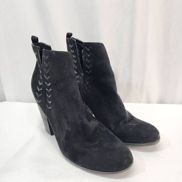 Carlos by Carlos Santana Size 10 Whitley Lt. Doe Womens Ankle Booties Black - Picture 1 of 12